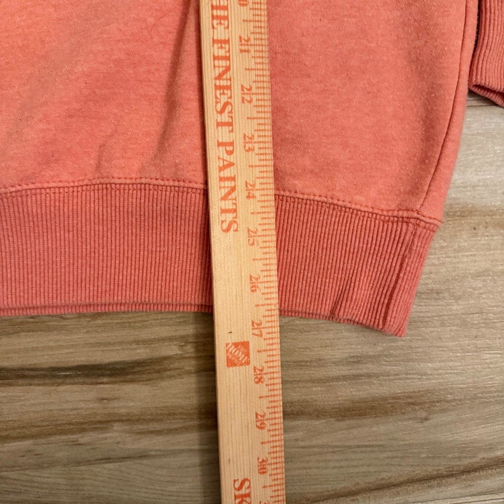 Quiet Storm Surf Shop Coral Pink Gingham Crab Graphic Crewneck Sweatshirt Medium - Picture 6 of 7